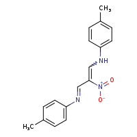 4-methyl-N-[(1E,3E)-3-[(4-methylphenyl)imino]-2-nitroprop-1-en-1-yl]aniline