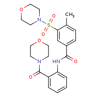 4-methyl-N-[2-(morpholine-4-carbonyl)phenyl]-3-(morpholine-4-sulfonyl)benzamide