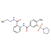 4-methyl-N-[2-(propylcarbamoyl)phenyl]-3-(pyrrolidine-1-sulfonyl)benzamide