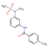 4-methyl-N-[3-(N-methylmethanesulfonamido)phenyl]benzamide