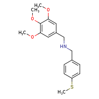 {[4-(methylsulfanyl)phenyl]methyl}[(3,4,5-trimethoxyphenyl)methyl]amine