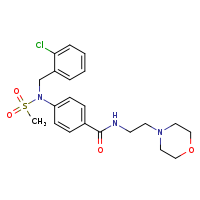 4-{N-[(2-chlorophenyl)methyl]methanesulfonamido}-N-[2-(morpholin-4-yl)ethyl]benzamide