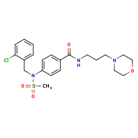 4-{N-[(2-chlorophenyl)methyl]methanesulfonamido}-N-[3-(morpholin-4-yl)propyl]benzamide