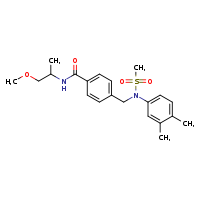 4-{[N-(3,4-dimethylphenyl)methanesulfonamido]methyl}-N-(1-methoxypropan-2-yl)benzamide