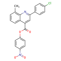 4-nitrophenyl 2-(4-chlorophenyl)-8-methylquinoline-4-carboxylate