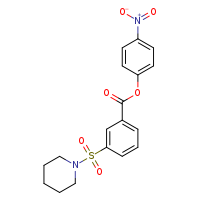 4-nitrophenyl 3-(piperidine-1-sulfonyl)benzoate