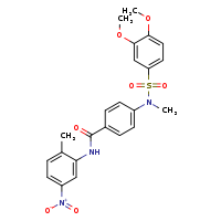 4-(N-methyl-3,4-dimethoxybenzenesulfonamido)-N-(2-methyl-5-nitrophenyl)benzamide