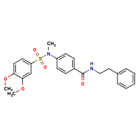 4-(N-methyl-3,4-dimethoxybenzenesulfonamido)-N-(2-phenylethyl)benzamide