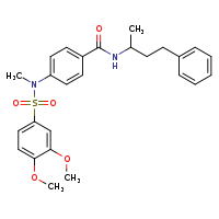 4-(N-methyl-3,4-dimethoxybenzenesulfonamido)-N-(4-phenylbutan-2-yl)benzamide