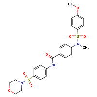 4-(N-methyl-4-methoxybenzenesulfonamido)-N-[4-(morpholine-4-sulfonyl)phenyl]benzamide