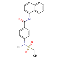4-(N-methylethanesulfonamido)-N-(naphthalen-1-yl)benzamide