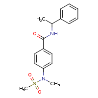 4-(N-methylmethanesulfonamido)-N-(1-phenylethyl)benzamide