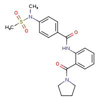 4-(N-methylmethanesulfonamido)-N-[2-(pyrrolidine-1-carbonyl)phenyl]benzamide
