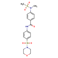4-(N-methylmethanesulfonamido)-N-[4-(morpholine-4-sulfonyl)phenyl]benzamide
