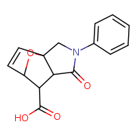 4-oxo-3-phenyl-10-oxa-3-azatricyclo[5.2.1.0¹,?]dec-8-ene-6-carboxylic acid