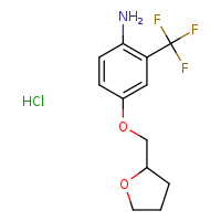 4-(oxolan-2-ylmethoxy)-2-(trifluoromethyl)aniline hydrochloride