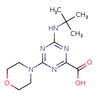 4-(tert-butylamino)-6-(morpholin-4-yl)-1,3,5-triazine-2-carboxylic acid