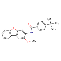 4-tert-butyl-N-{4-methoxy-8-oxatricyclo[7.4.0.0²,?]trideca-1(9),2(7),3,5,10,12-hexaen-5-yl}benzamide