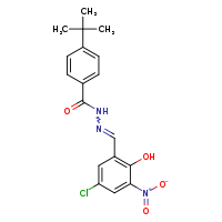 4-tert-butyl-N'-[(E)-(5-chloro-2-hydroxy-3-nitrophenyl)methylidene]benzohydrazide