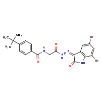 4-tert-butyl-N-({N'-[(3Z)-5,7-dibromo-2-oxo-1H-indol-3-ylidene]hydrazinecarbonyl}methyl)benzamide