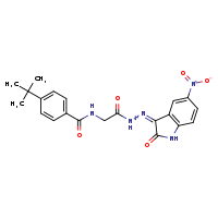 4-tert-butyl-N-({N'-[(3Z)-5-nitro-2-oxo-1H-indol-3-ylidene]hydrazinecarbonyl}methyl)benzamide