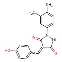 (4Z)-1-(3,4-dimethylphenyl)-4-[(4-hydroxyphenyl)methylidene]pyrazolidine-3,5-dione