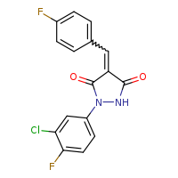 (4Z)-1-(3-chloro-4-fluorophenyl)-4-[(4-fluorophenyl)methylidene]pyrazolidine-3,5-dione