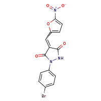(4Z)-1-(4-bromophenyl)-4-[(5-nitrofuran-2-yl)methylidene]pyrazolidine-3,5-dione