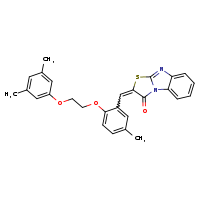 (4Z)-4-({2-[2-(3,5-dimethylphenoxy)ethoxy]-5-methylphenyl}methylidene)-5-thia-2,7-diazatricyclo[6.4.0.0²,?]dodeca-1(12),6,8,10-tetraen-3-one
