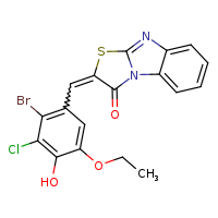 (4Z)-4-[(2-bromo-3-chloro-5-ethoxy-4-hydroxyphenyl)methylidene]-5-thia-2,7-diazatricyclo[6.4.0.0²,?]dodeca-1(12),6,8,10-tetraen-3-one