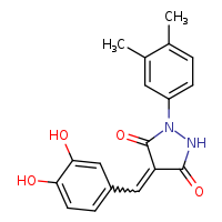 (4Z)-4-[(3,4-dihydroxyphenyl)methylidene]-1-(3,4-dimethylphenyl)pyrazolidine-3,5-dione