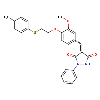 (4Z)-4-[(3-methoxy-4-{2-[(4-methylphenyl)sulfanyl]ethoxy}phenyl)methylidene]-1-phenylpyrazolidine-3,5-dione