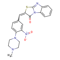 (4Z)-4-{[4-(4-methylpiperazin-1-yl)-3-nitrophenyl]methylidene}-5-thia-2,7-diazatricyclo[6.4.0.0²,?]dodeca-1(12),6,8,10-tetraen-3-one