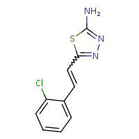 5-[(1E)-2-(2-chlorophenyl)ethenyl]-1,3,4-thiadiazol-2-amine
