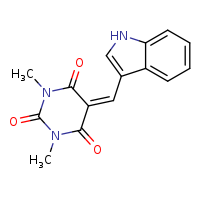 5-(1H-indol-3-ylmethylidene)-1,3-dimethyl-1,3-diazinane-2,4,6-trione