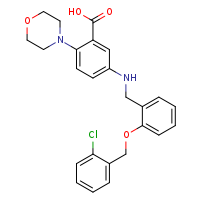 5-[({2-[(2-chlorophenyl)methoxy]phenyl}methyl)amino]-2-(morpholin-4-yl)benzoic acid