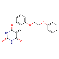 5-{[2-(2-phenoxyethoxy)phenyl]methylidene}-1,3-diazinane-2,4,6-trione