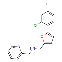 {[5-(2,4-dichlorophenyl)furan-2-yl]methyl}(pyridin-2-ylmethyl)amine