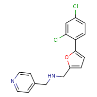 {[5-(2,4-dichlorophenyl)furan-2-yl]methyl}(pyridin-4-ylmethyl)amine