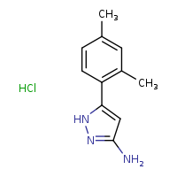 5-(2,4-dimethylphenyl)-1H-pyrazol-3-amine hydrochloride