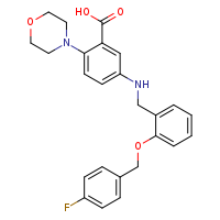 5-[({2-[(4-fluorophenyl)methoxy]phenyl}methyl)amino]-2-(morpholin-4-yl)benzoic acid