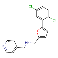 {[5-(2,5-dichlorophenyl)furan-2-yl]methyl}(pyridin-4-ylmethyl)amine
