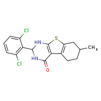 5-(2,6-dichlorophenyl)-11-methyl-8-thia-4,6-diazatricyclo[7.4.0.0²,?]trideca-1(9),2(7)-dien-3-one