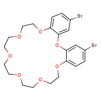 5,28-dibromo-2,9,12,15,18,21,24-heptaoxatricyclo[23.4.0.0³,?]nonacosa-1(29),3,5,7,25,27-hexaene