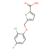 5-(2-chloro-4-fluorophenoxymethyl)thiophene-2-carboxylic acid