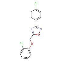 5-(2-chlorophenoxymethyl)-3-(4-chlorophenyl)-1,2,4-oxadiazole