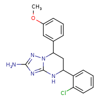 5-(2-chlorophenyl)-7-(3-methoxyphenyl)-4H,5H,6H,7H-[1,2,4]triazolo[1,5-a]pyrimidin-2-amine