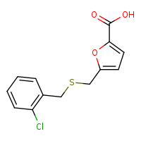 5-({[(2-chlorophenyl)methyl]sulfanyl}methyl)furan-2-carboxylic acid