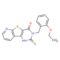 5-[(2-ethoxyphenyl)methyl]-4-sulfanylidene-8-thia-3,5,10-triazatricyclo[7.4.0.0²,?]trideca-1(9),2(7),10,12-tetraen-6-one
