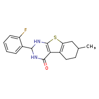 5-(2-fluorophenyl)-11-methyl-8-thia-4,6-diazatricyclo[7.4.0.0²,?]trideca-1(9),2(7)-dien-3-one